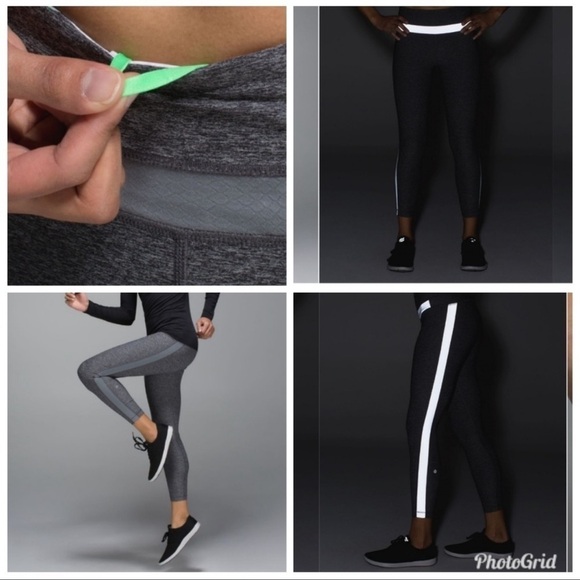 Lululemon Light Speed Tight Grey Size 4 - Picture 10 of 10